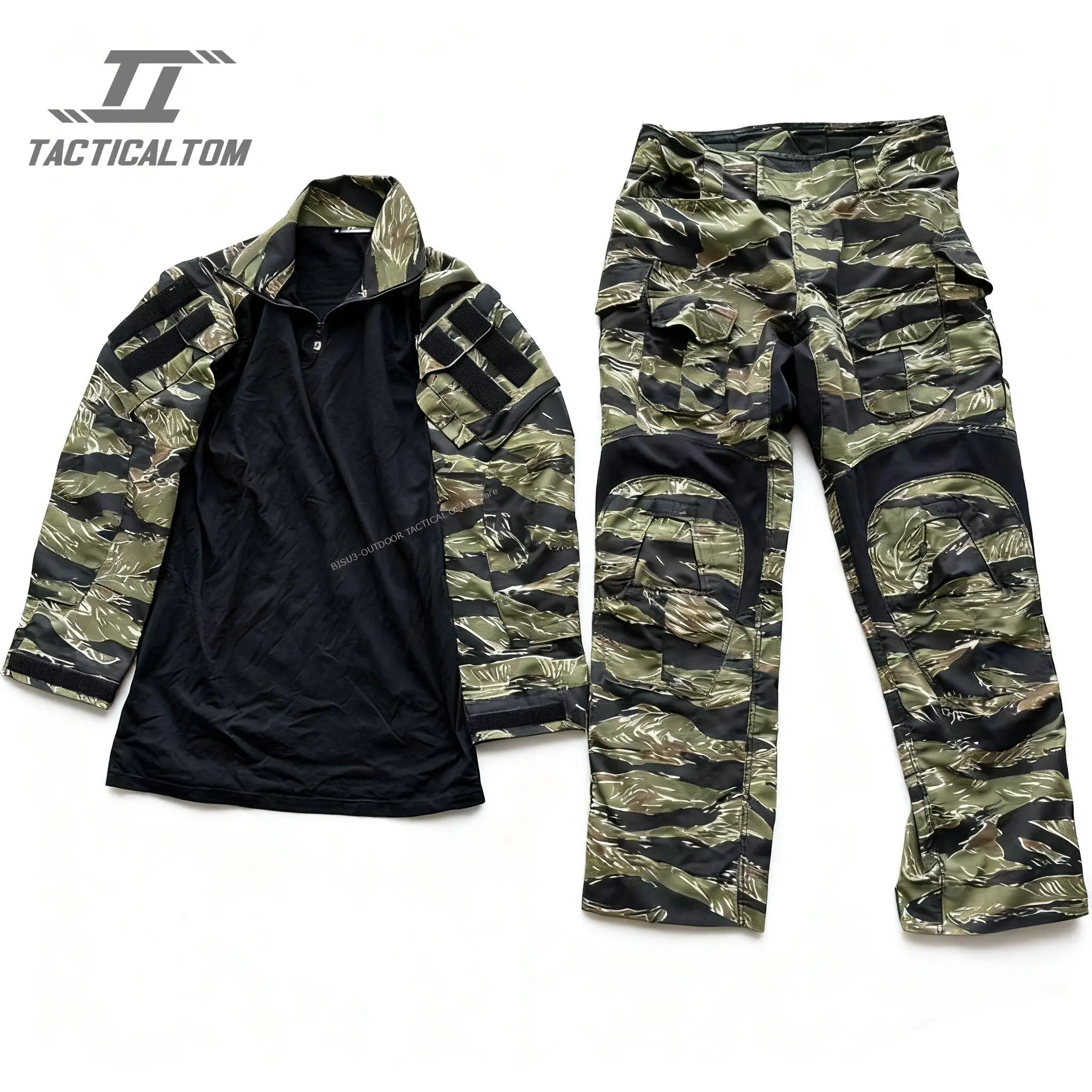 Uniforme táctico G3 Frog Suit tigre selva ripstop para airsoft - imagen 2