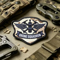 Banda Táctica Drone Squadron Alas – Parche Velcro Morale