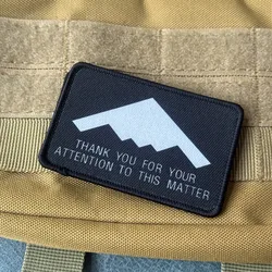 Parche táctico montaña Gracias por su atención – con velcro para mochila