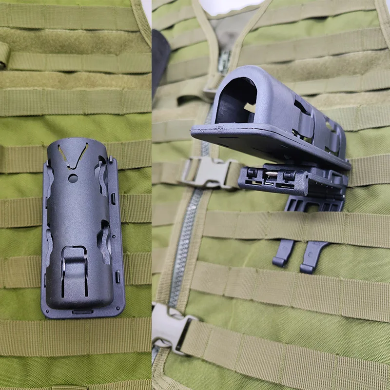 Cinturón táctico Molle con funda para pimienta y linterna – 360° - imagen 3
