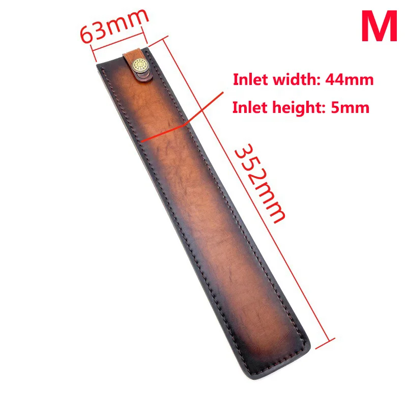 Vista de la funda para cuchillo Deba o Yanagiba