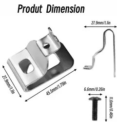Clip portaherramientas Dewalt acero inoxidable para cinturón