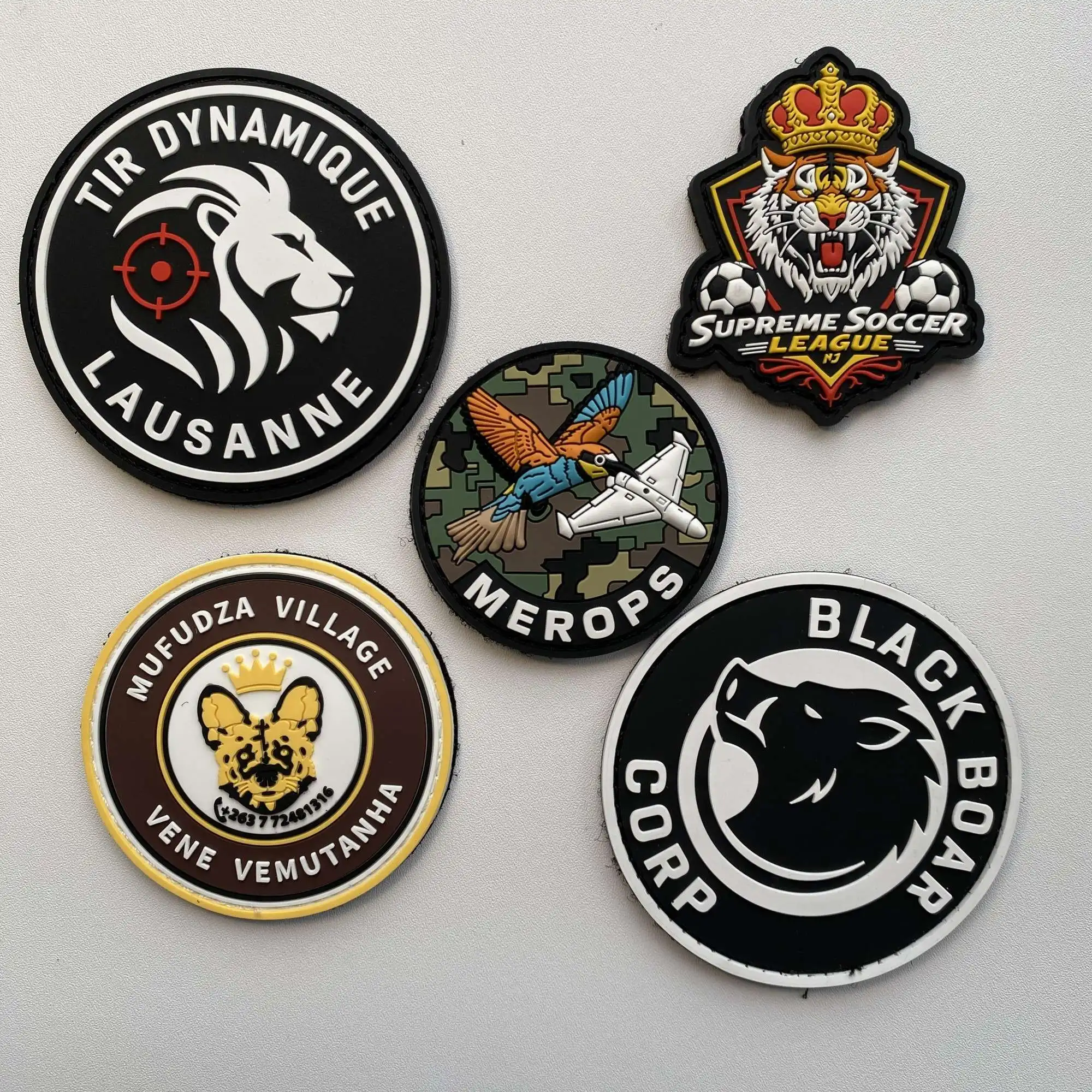 Parche táctico PVC personalizado con nombre e imagen, velcro - imagen 5