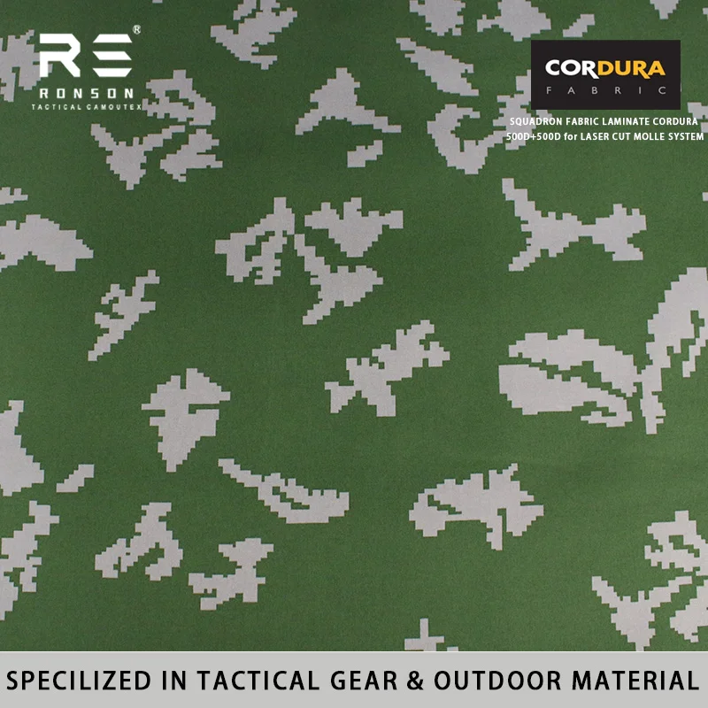 Tela Cordura Camuflaje KLMK de Abedul para Chalecos y Bolsas Tácticas