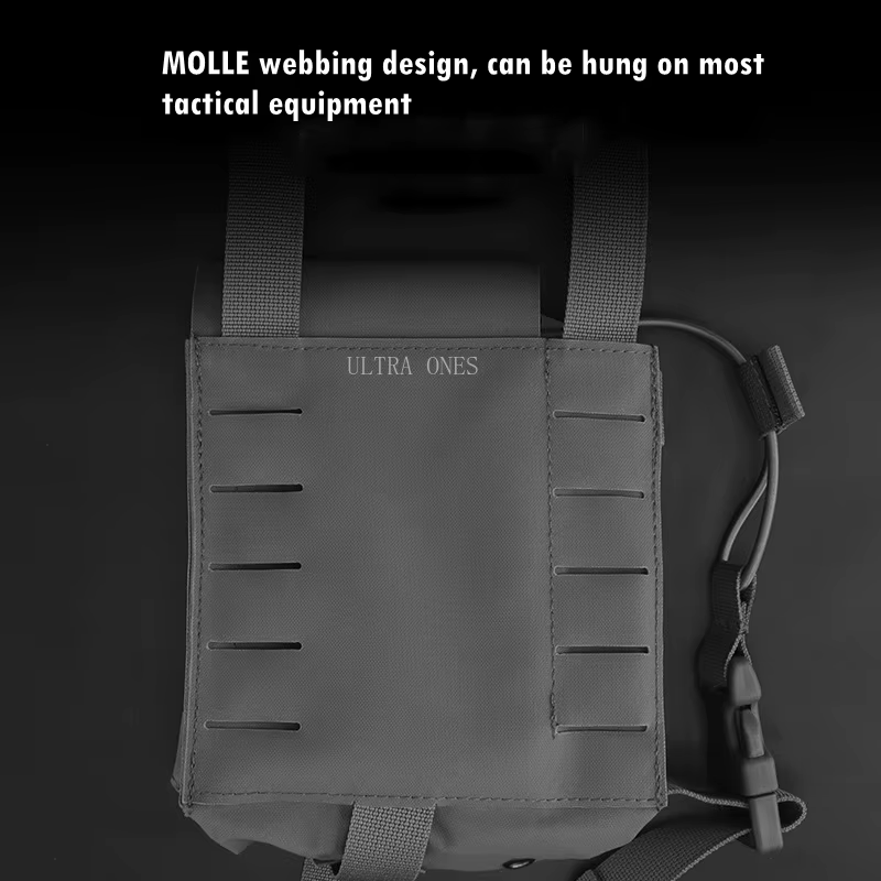 Bolsa táctica MOLLE multifuncional para caza y montaña con radio - imagen 3