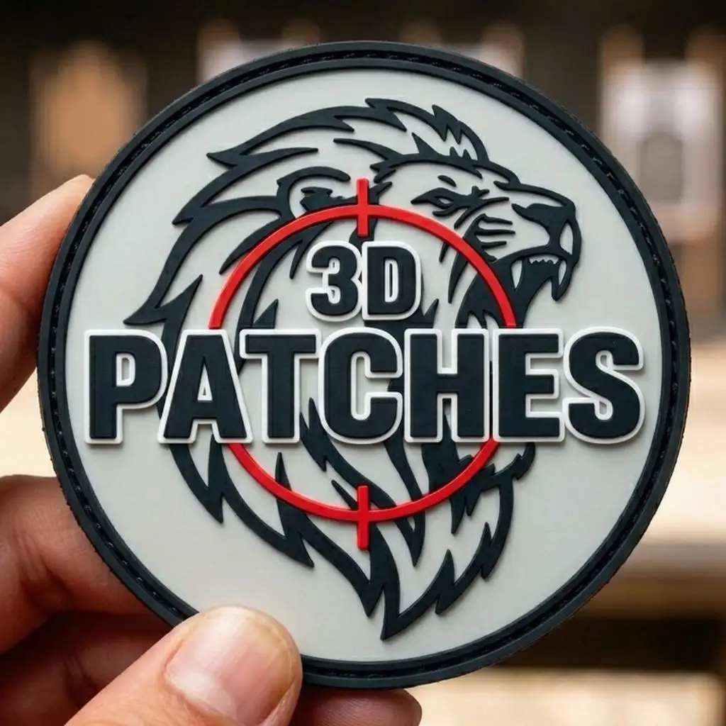 Parche táctico 3D PVC en relieve con logo y velcro para coser - imagen 4