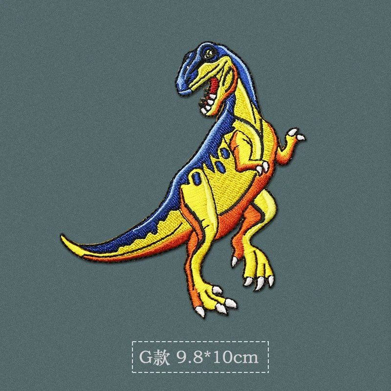 Parche termoadhesivo bordado dinosaurio para ropa – reparar y decorar - imagen 4