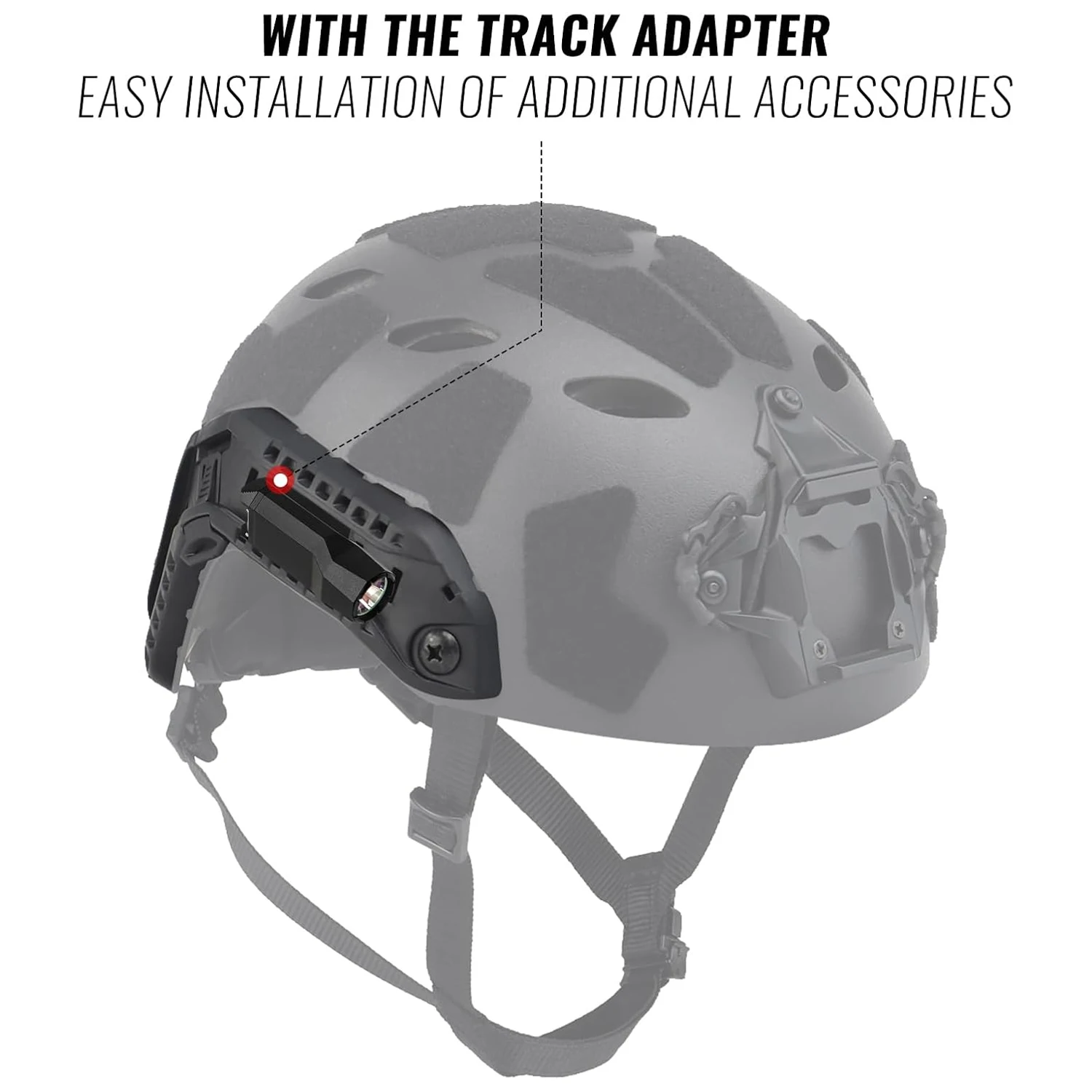Rieles laterales ARC para casco FAST – Montaje táctico - imagen 4