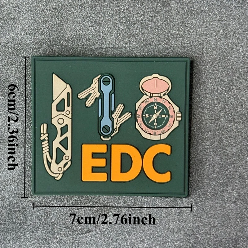 Parche táctico EDC de PVC con cierre de gancho y bucle - imagen 5