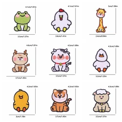 Parches termoadhesivos bordados gatos dinosaurios ranas cartoon