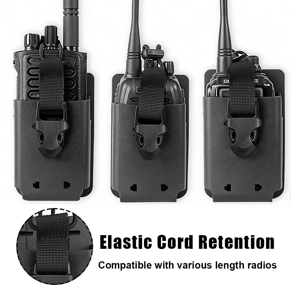 Bolsa táctica portaradio MOLLE con clip rápido – Funda walkie-talkie cinturón