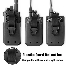 Bolsa táctica portaradio MOLLE con clip rápido – Funda walkie-talkie cinturón