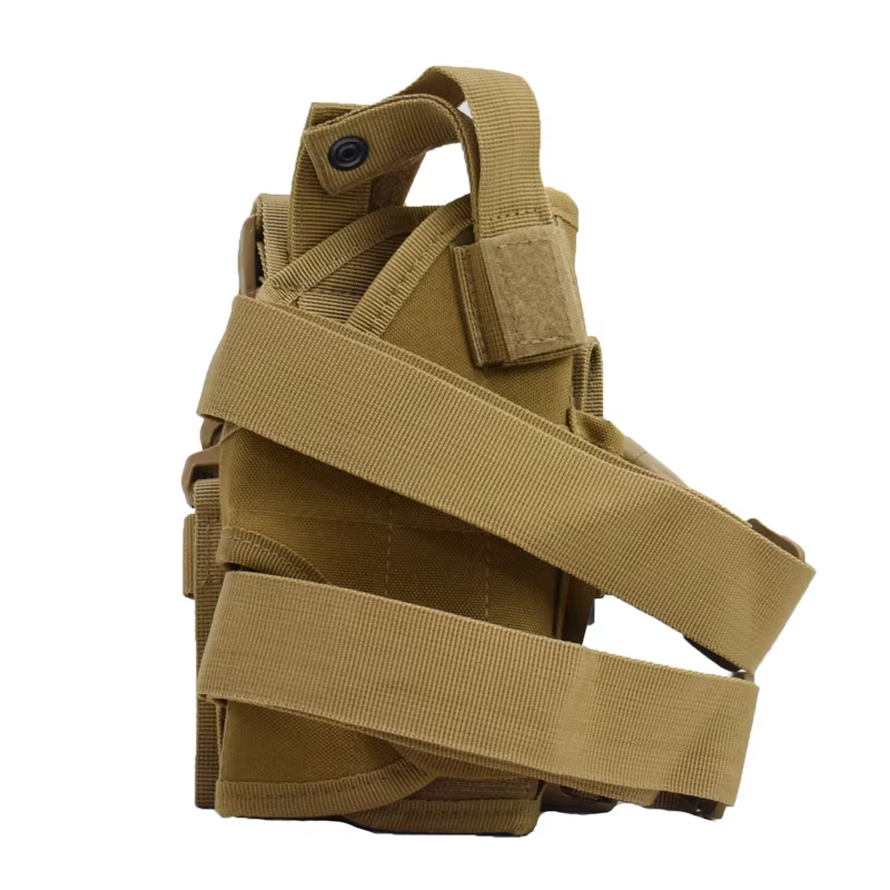 Pernera táctica MOLLE Airsoft caza – Funda de pierna regulable - imagen 5