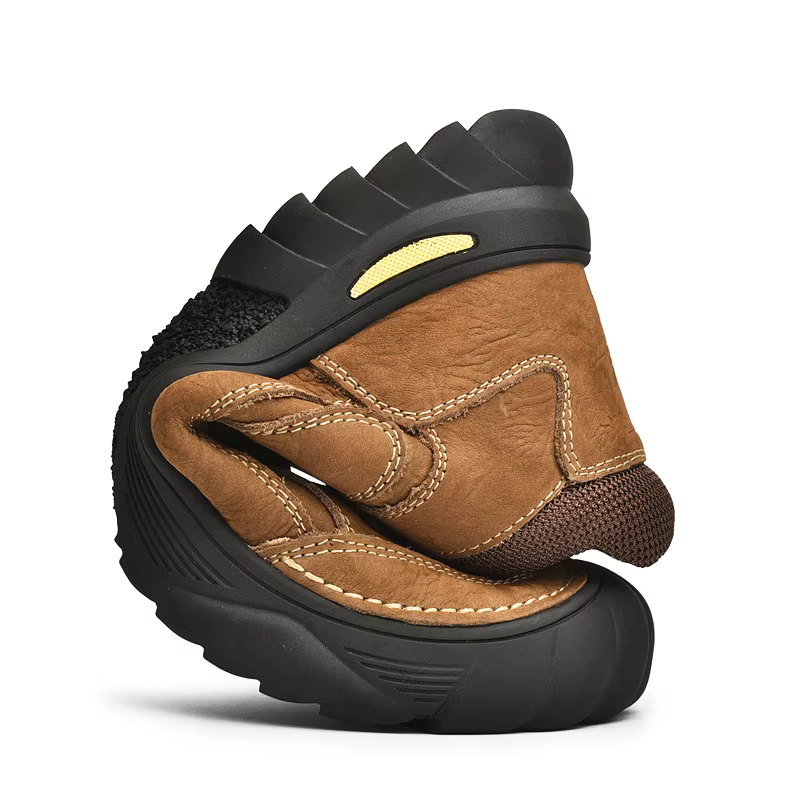 Botas senderismo hombre piel vacuno impermeable antideslizantes HIKEUP - imagen 2