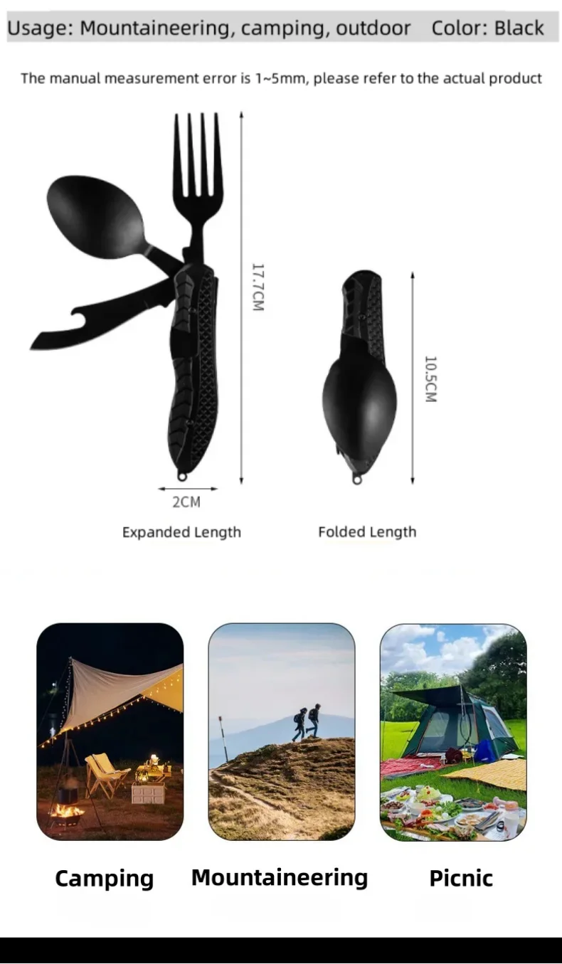 Tenedor y cuchillo plegables
