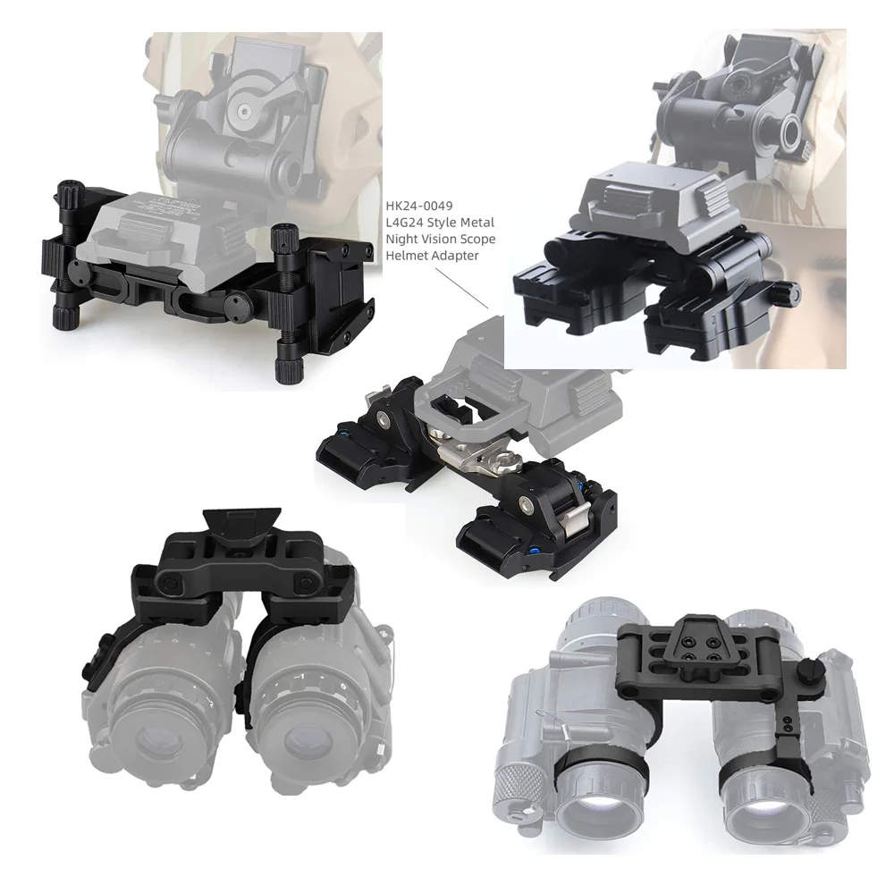 Adaptador NVG para casco con puente PVS-14 y soporte gafas - imagen 4
