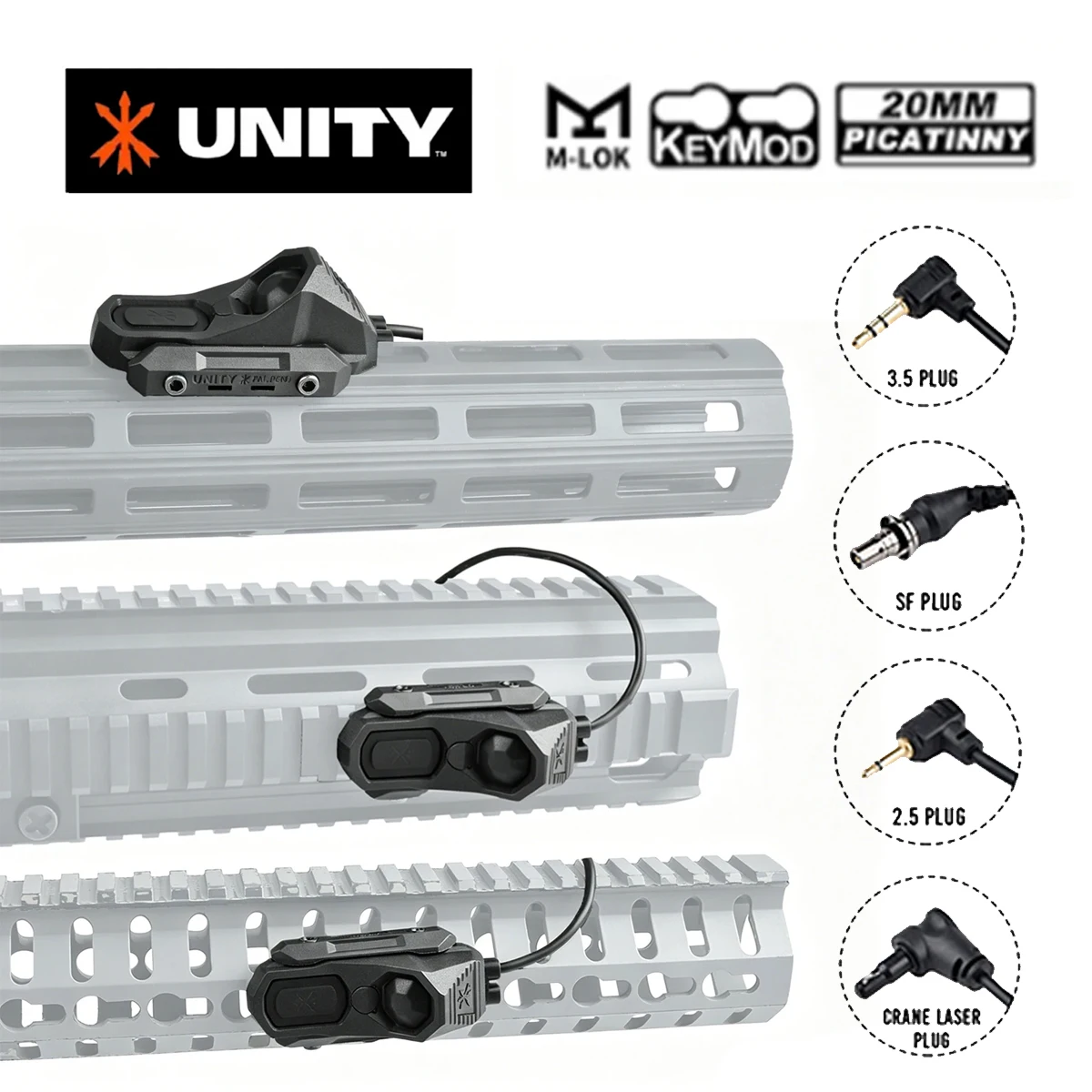 Interruptor de presión táctico UNITY AXON SF para rail 20mm - imagen 4