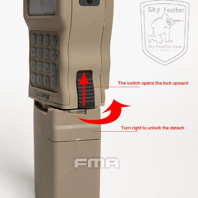 AN/PRC-152 funda táctica para radio PRC, airsoft y cosplay compatible - imagen 2
