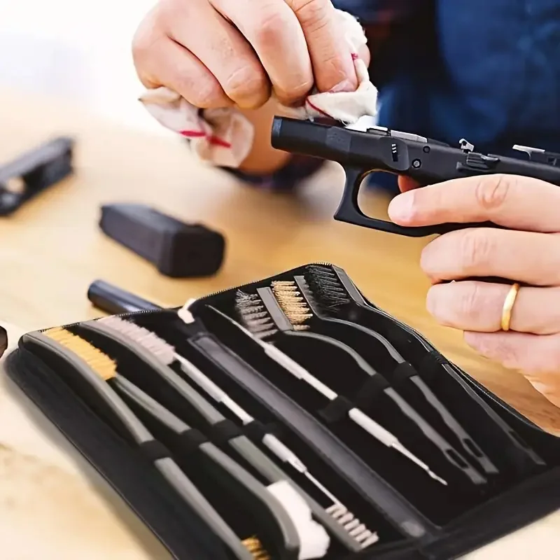 Kit limpieza de armas: cepillos nylon y latón doble extremo - imagen 3