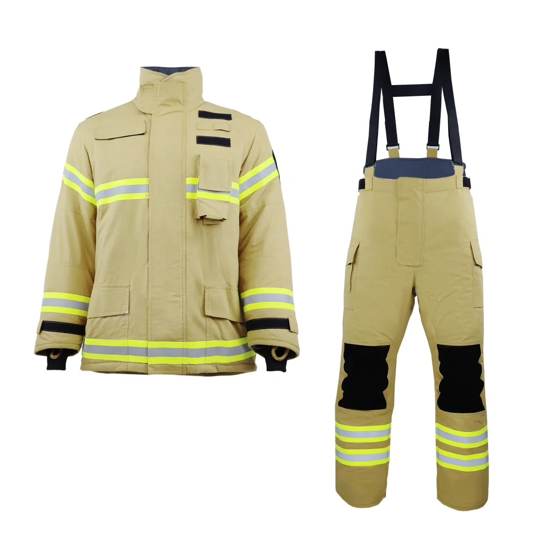 Traje antincendios EN469 impermeable térmico con tiras reflectantes - imagen 3