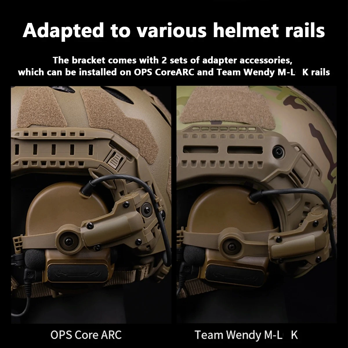 Ops-Core Fast ACH adaptador de riel M-Lok para auriculares tácticos - imagen 2