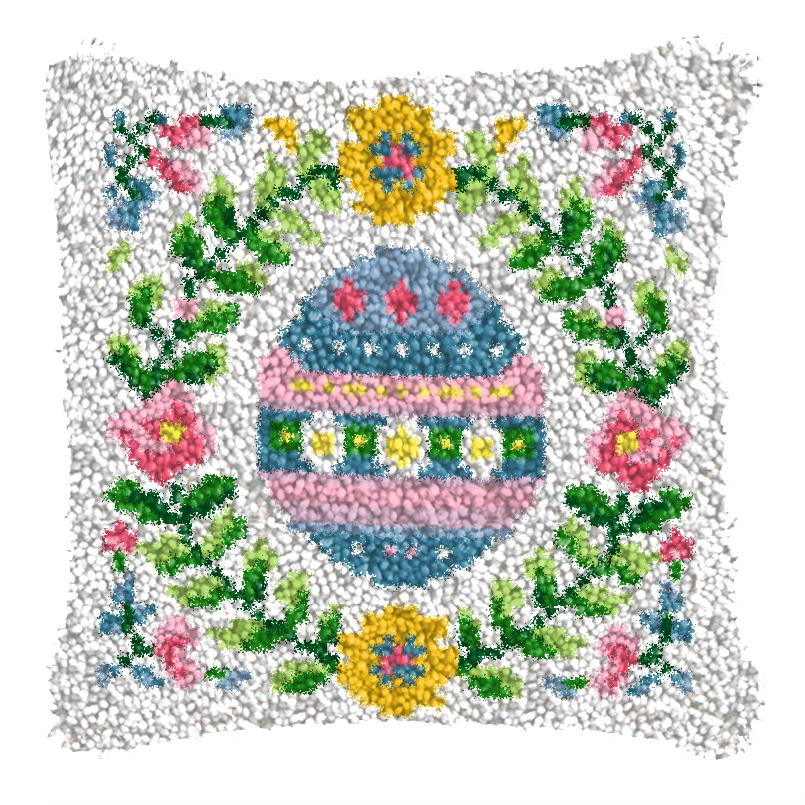 Almohada bordada a ganchillo retro para funda de cojín decorativa - imagen 4