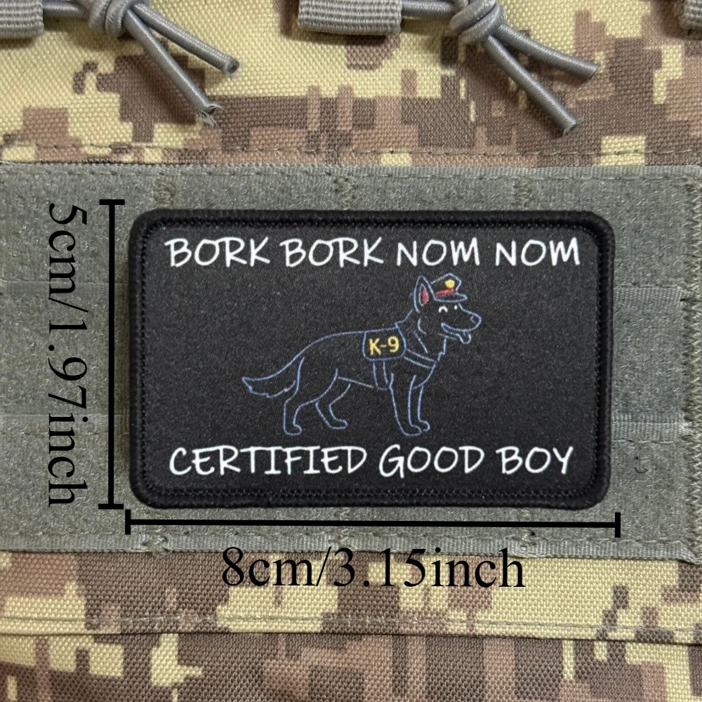 Parche táctico BORK Buen chico con velcro para exteriores - imagen 3