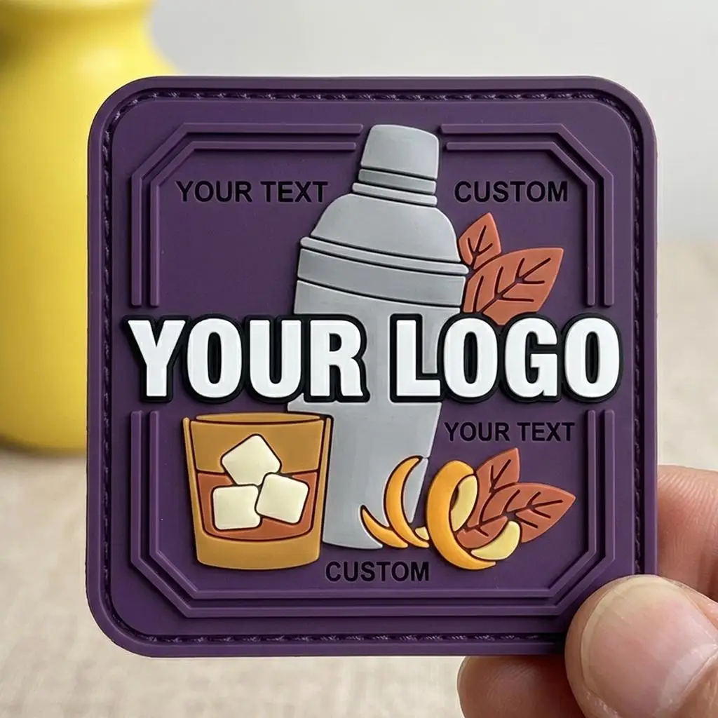 Parche de silicona personalizado 3D con velcro para gorra