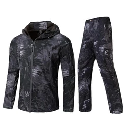 Kryptek Lurker chaqueta táctica negra impermeable antiviento para caza