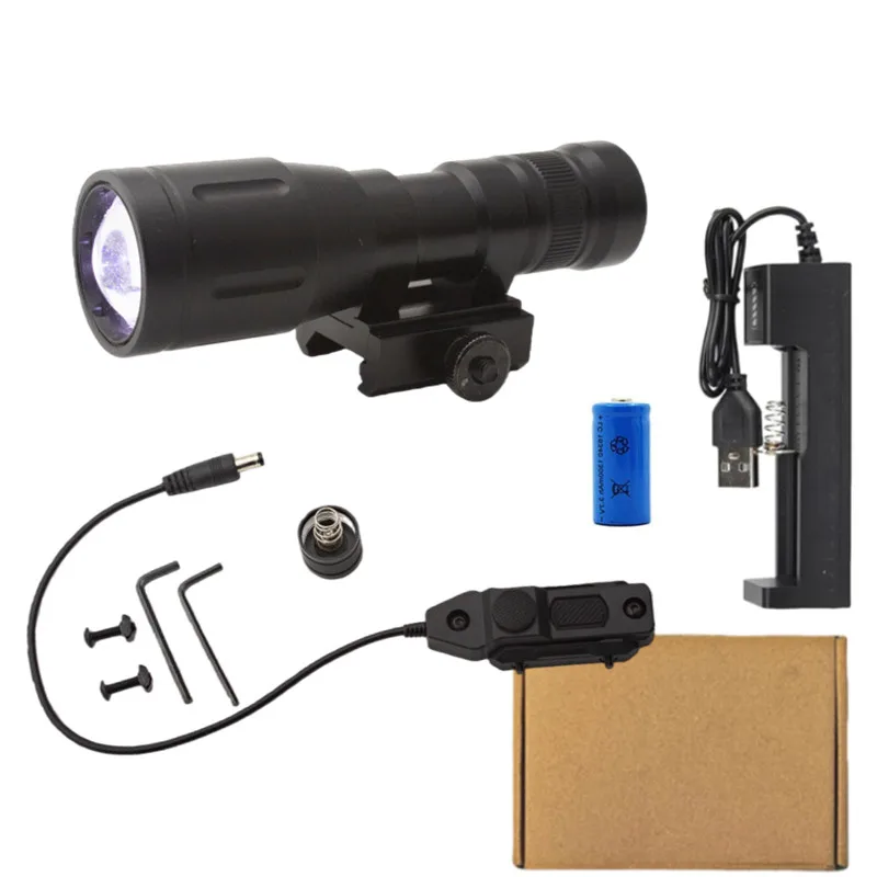 Linterna táctica con interruptor remoto para caza, camping - imagen 5