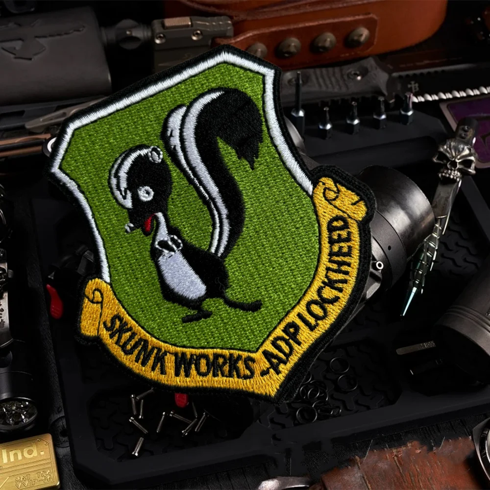 Parche táctico Lockheed Martin Skunk Works bordado velcro - imagen 2