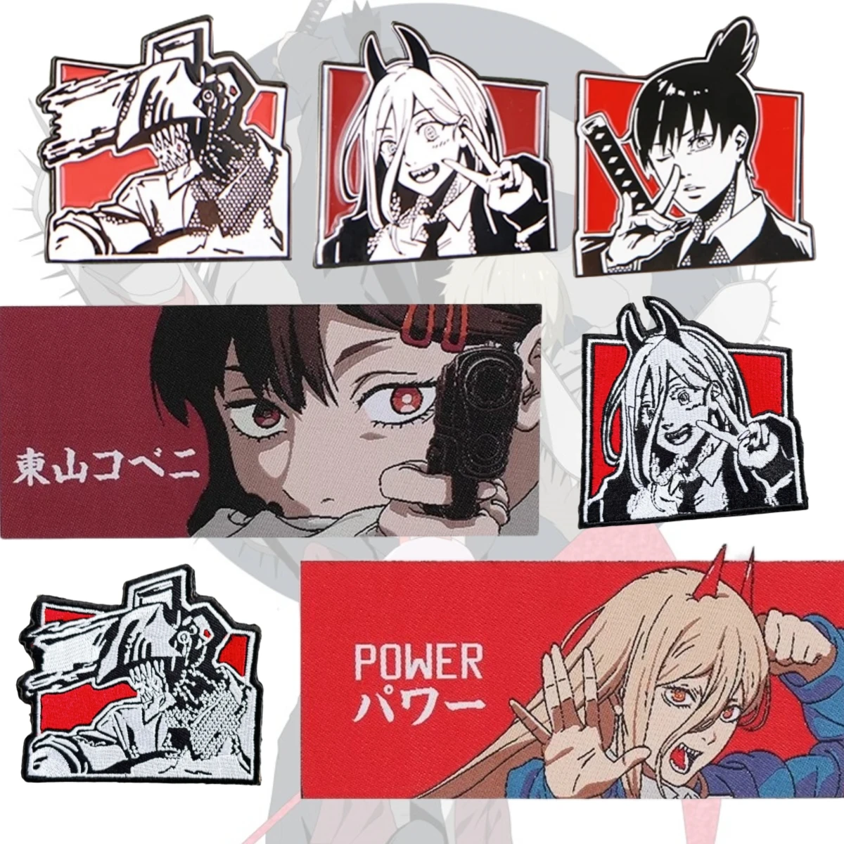 Parche bordado Chainsaw Man Power Hayakawa