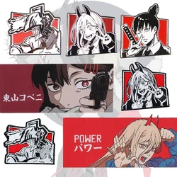 Parche Chainsaw Man Power Hayakawa bordado con Velcro para mochila