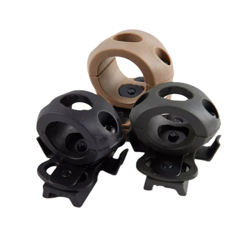 Soporte táctico para linterna de casco lateral con clip - imagen 3