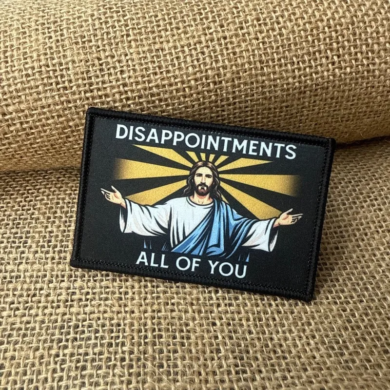 Parche táctico religioso gancho y bucle para chaquetas, chalecos