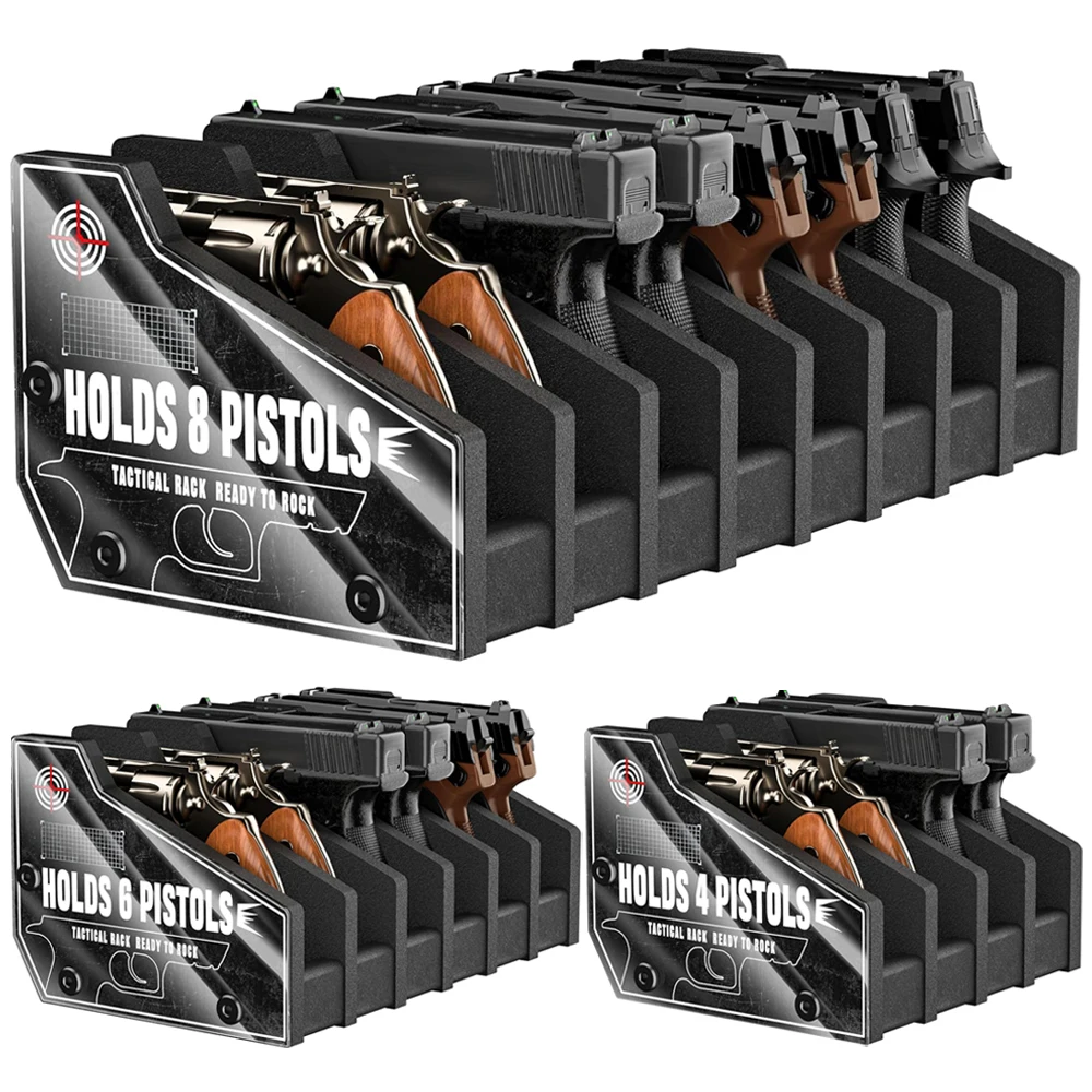 Soporte de pistolas y revólveres de espuma para caja fuerte - imagen 4