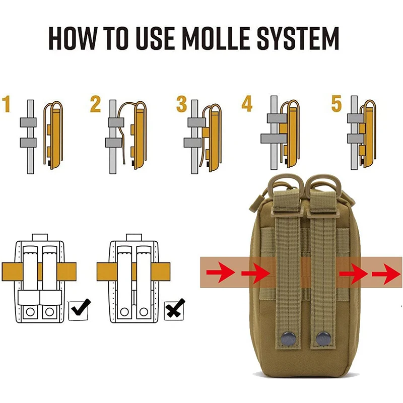 Bolsa médica táctica Molle EDC IFAK –kit emergencia - imagen 5