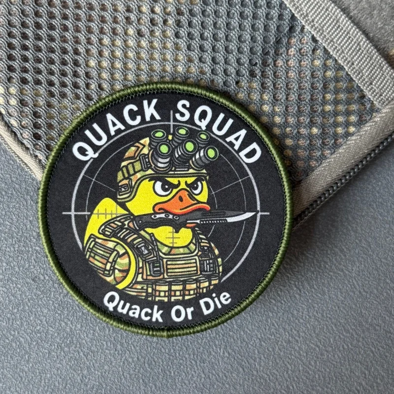 Parche táctico Quack Squad insignia moral con velcro gancho-bucle - imagen 2