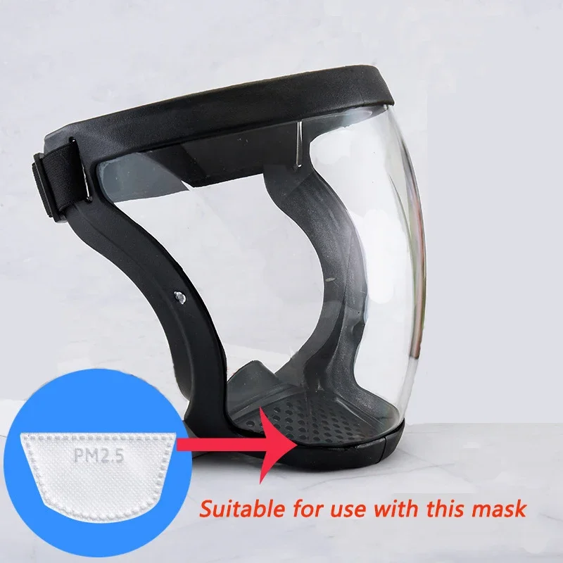 Máscara antipolvo facial completa con filtros PM2.5 y visor - imagen 5