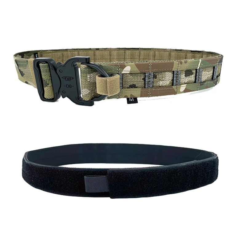 Cinturón táctico MOLLE Multicam doble capa liberación rápida - imagen 2