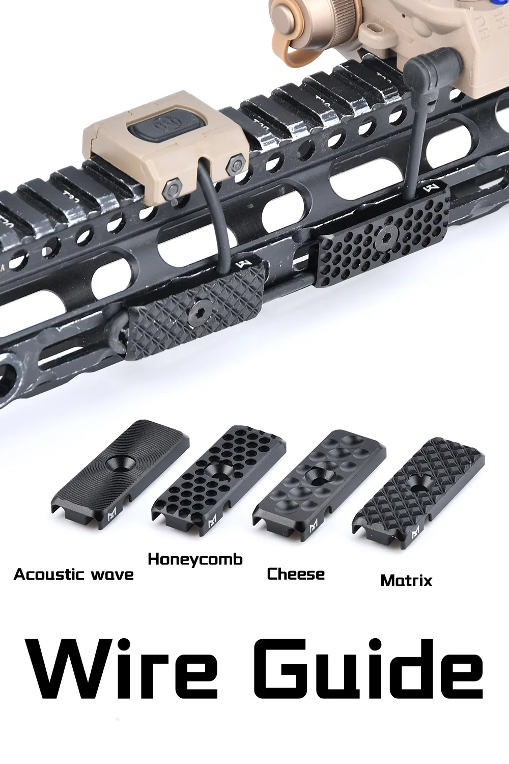 Guía y montaje del sistema en carriles tipo M-LOK/KeyMod