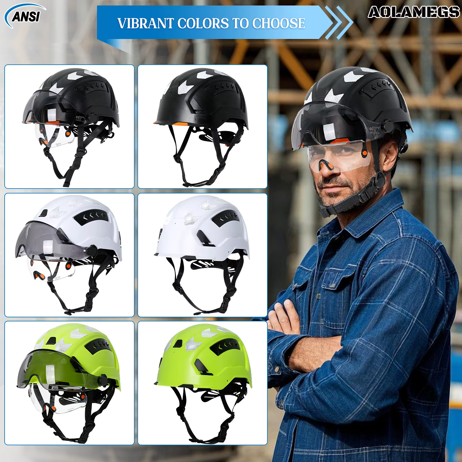 Casco en color verde