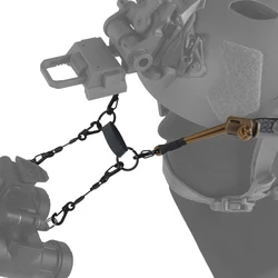 Correa de retención NVG tipo H, cordón elástico para casco