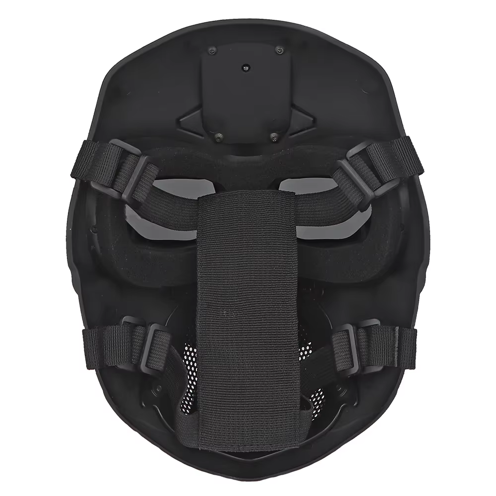 Máscara táctica gris completa - calavera para paintball y cosplay - imagen 5