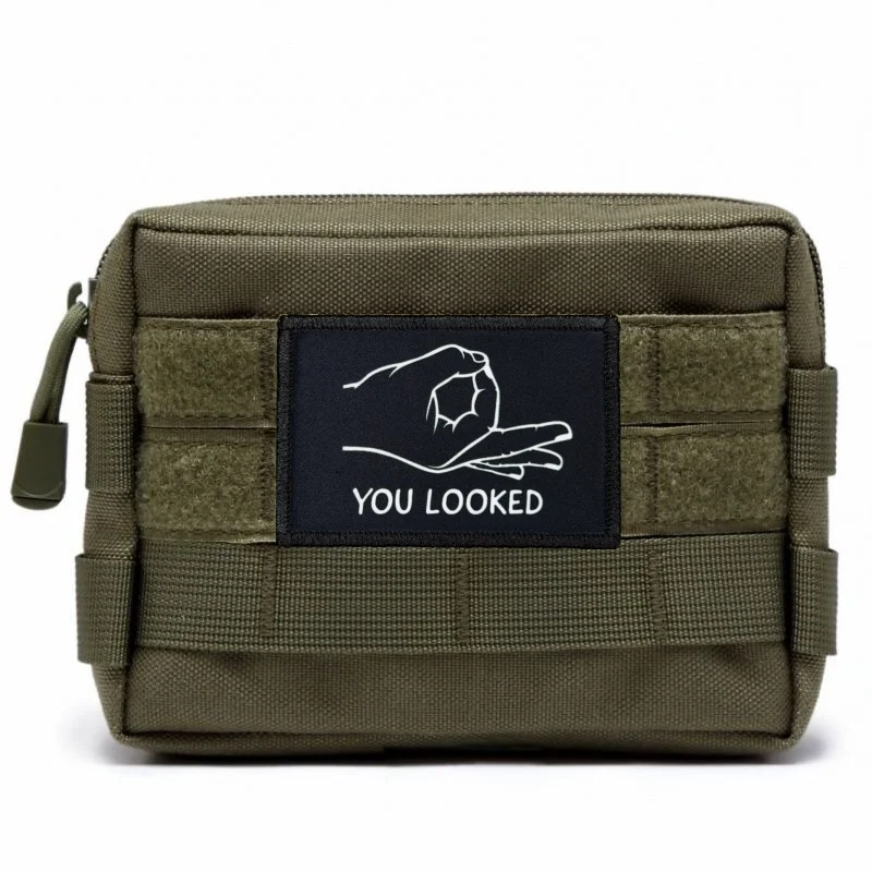 Parche moral velcro letras blanco negro – Táctico para chaleco o mochila - imagen 4
