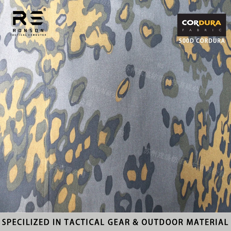 Tela táctica camuflaje hojas roble nylon Oxford para chalecos - imagen 5
