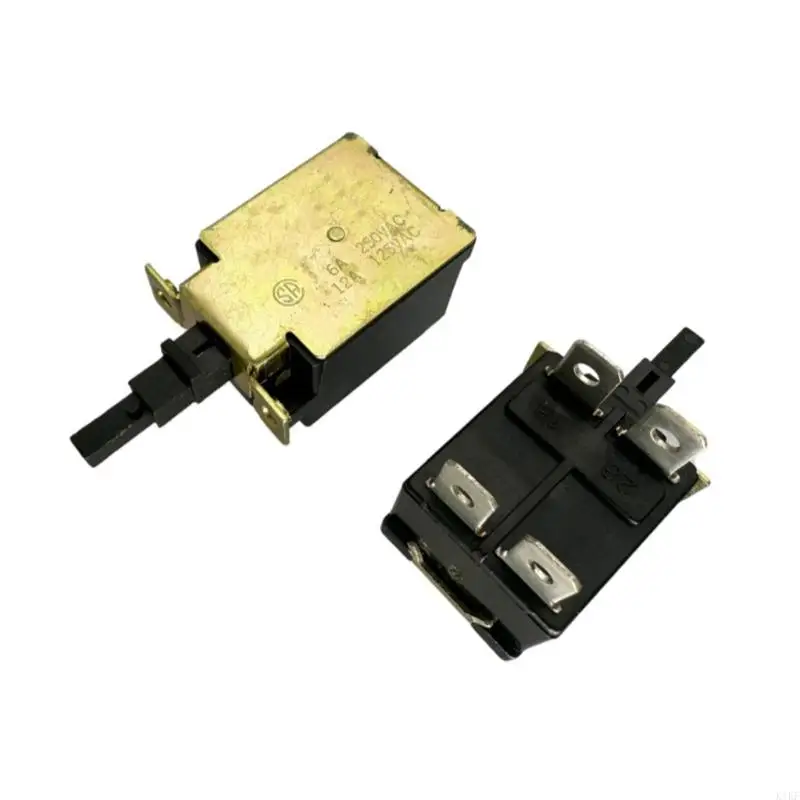 Interruptor pulsador con enclavamiento para encendido