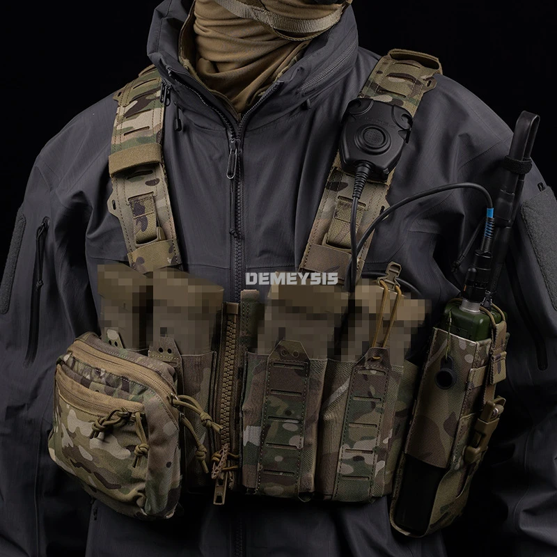 Chaleco táctico de desmontaje rápido, MOLLE para airsoft y paintball - imagen 5