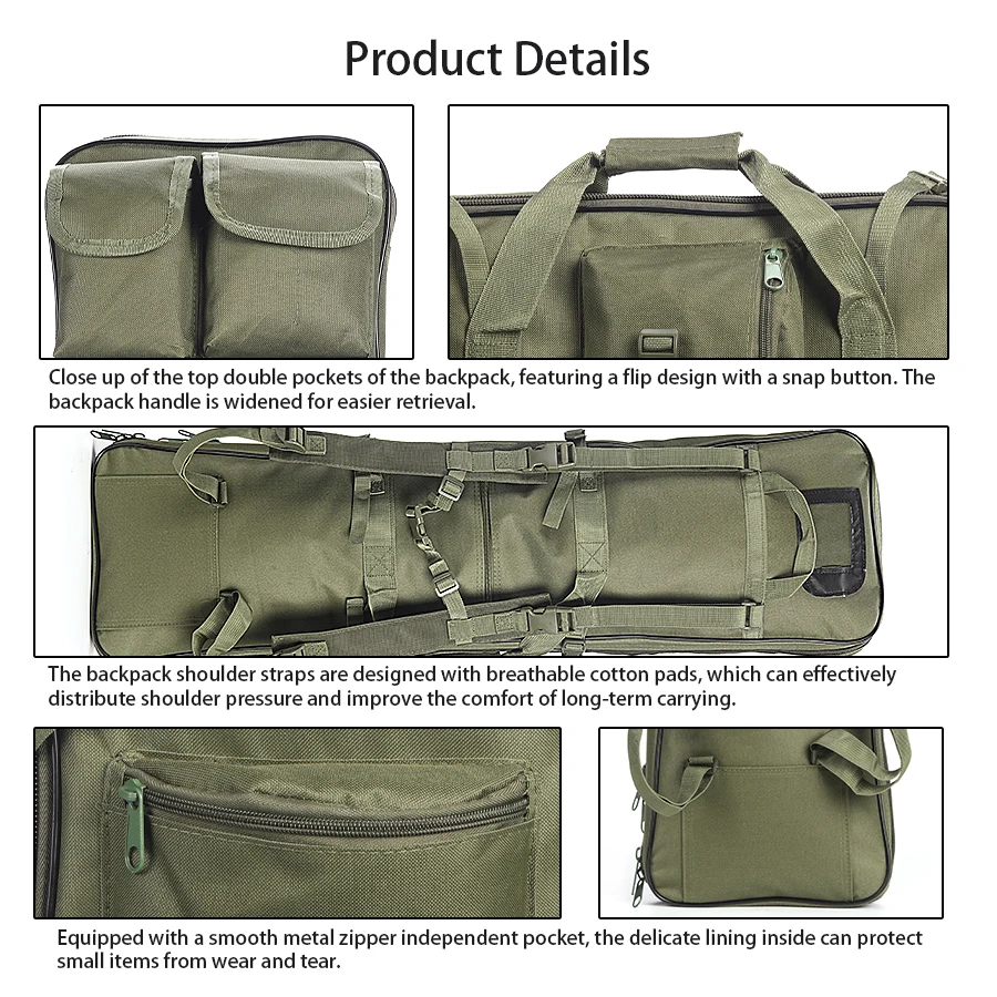 Mochila táctica multifuncional de caza y pesca ripstop antidesgarro - imagen 2