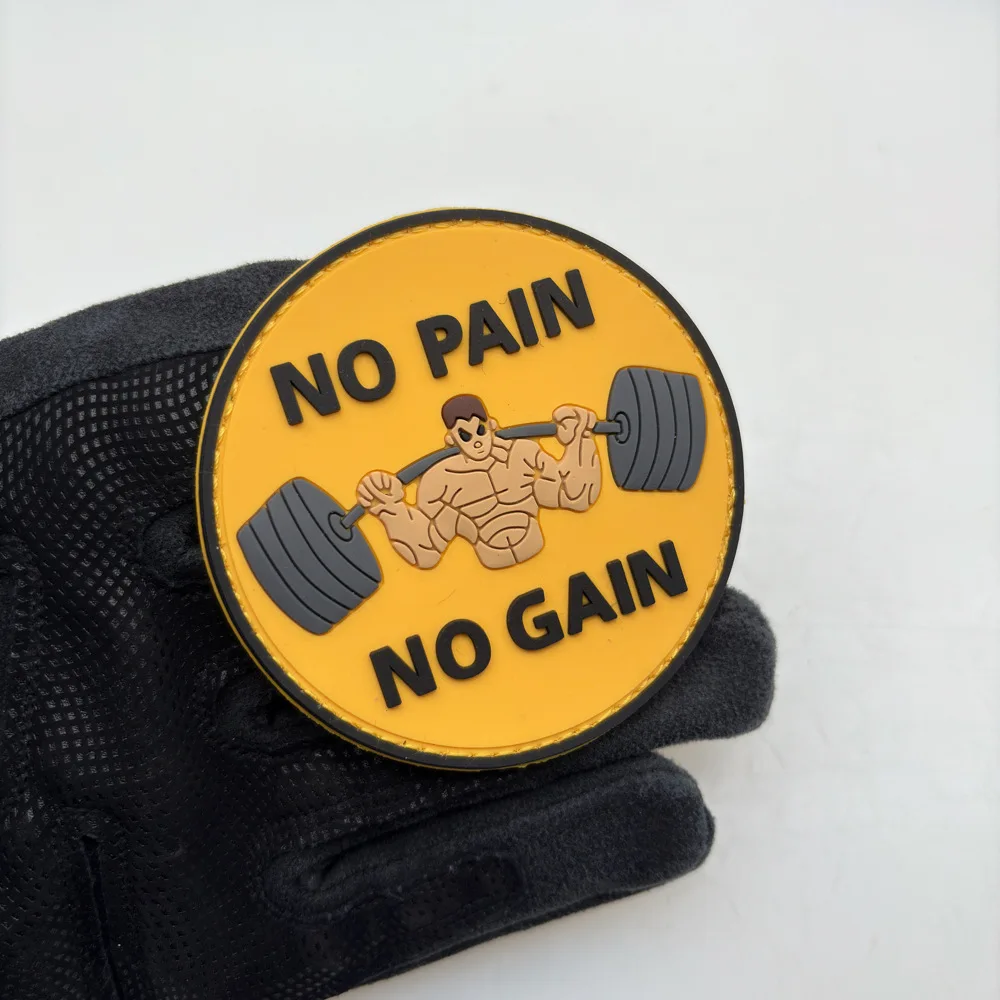 Parche PVC táctico Sin dolor no hay ganancia para chaquetas y mochilas - imagen 2